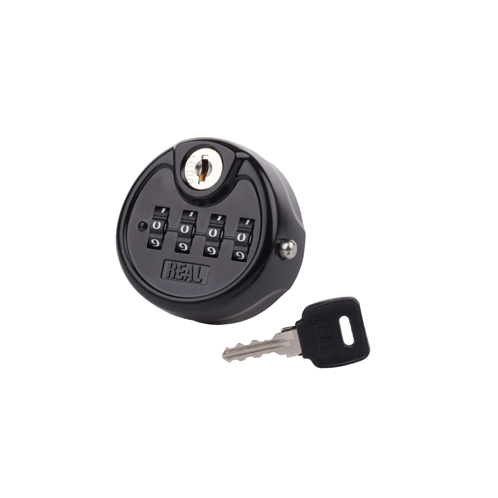 REAL RL-10347 Mechanical Security Resettable Keyless 4 Digital Combination Cam Lock With Key For Cabinet Locker