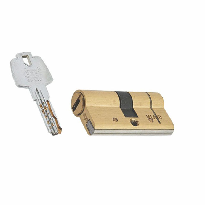 Anti Drill Double Pins Euro Brass Cylinder Lock Double Open Key/Key Door Cylinder In High Security Standard