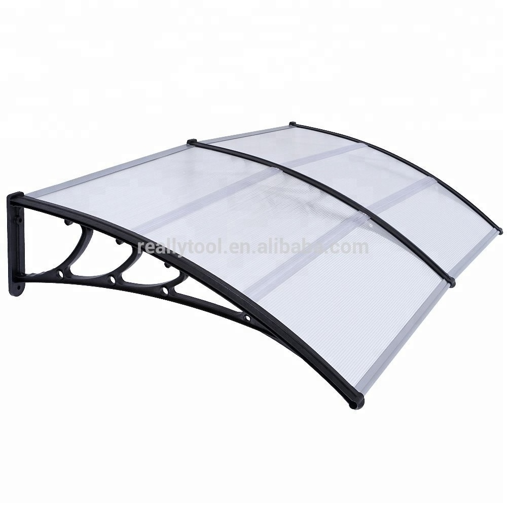 small package for hot selling by eBay amazon awnings outdoor rain shelter door polycarbonate awnings canopies outdoor