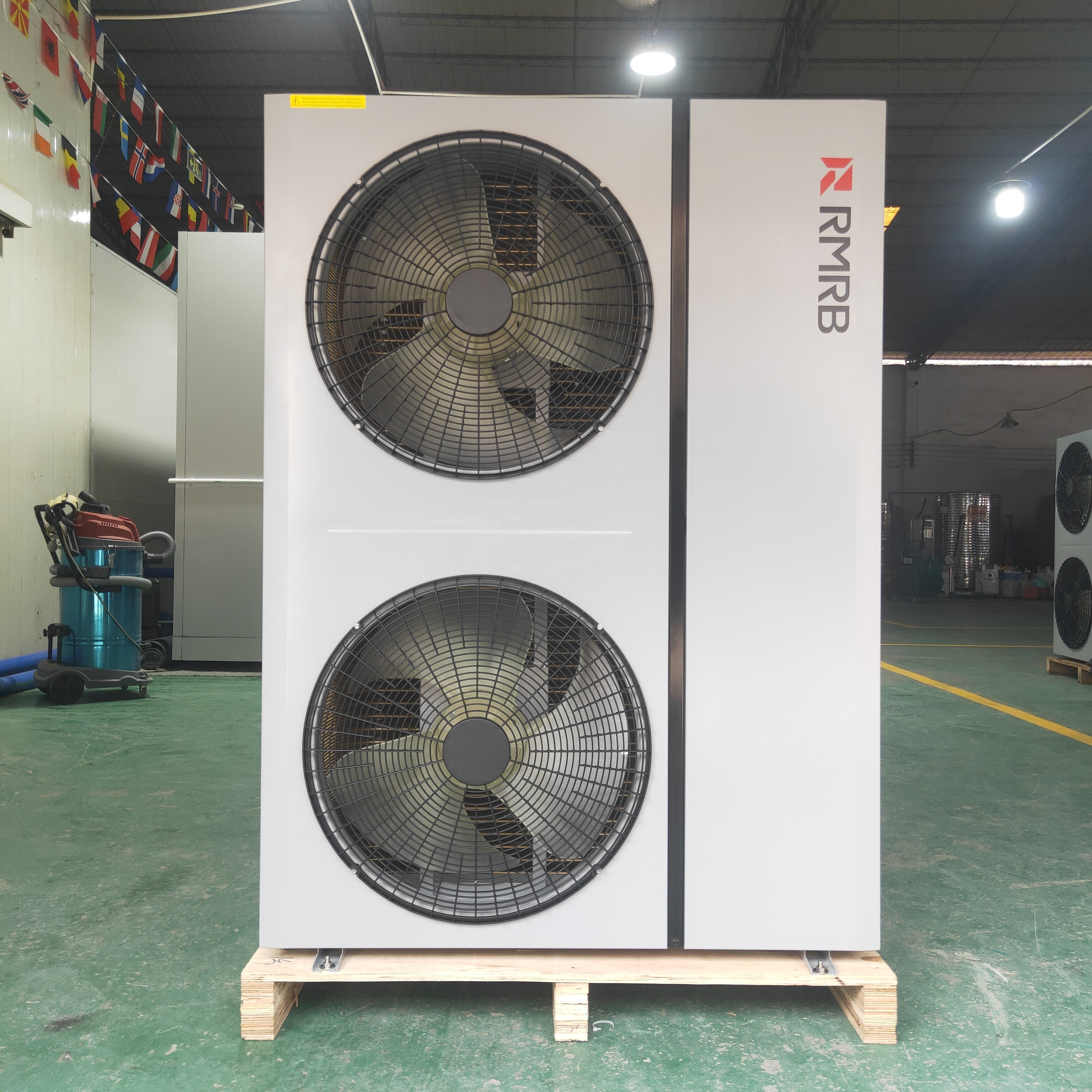 high efficient water cycle rotary with evi module 18kw air to water heat pump for heating system