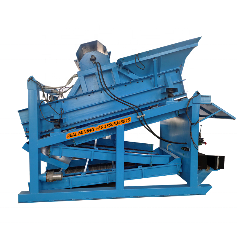 vibrating sieve machine for placer alluvial gold washing and recovery