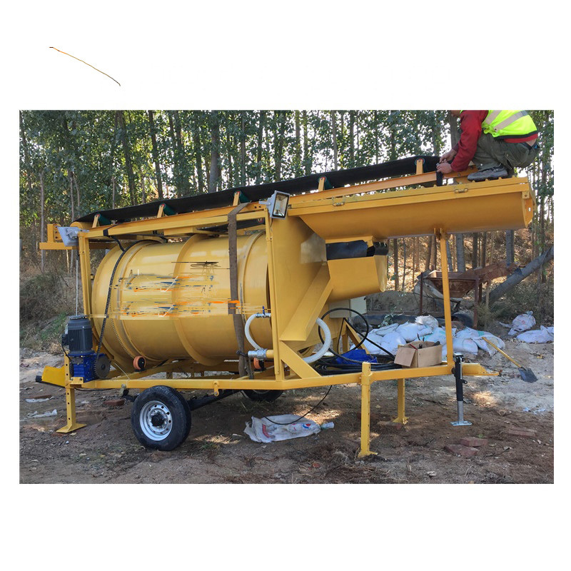 Sand gold mining trommel gold washing mining processing equipment plant