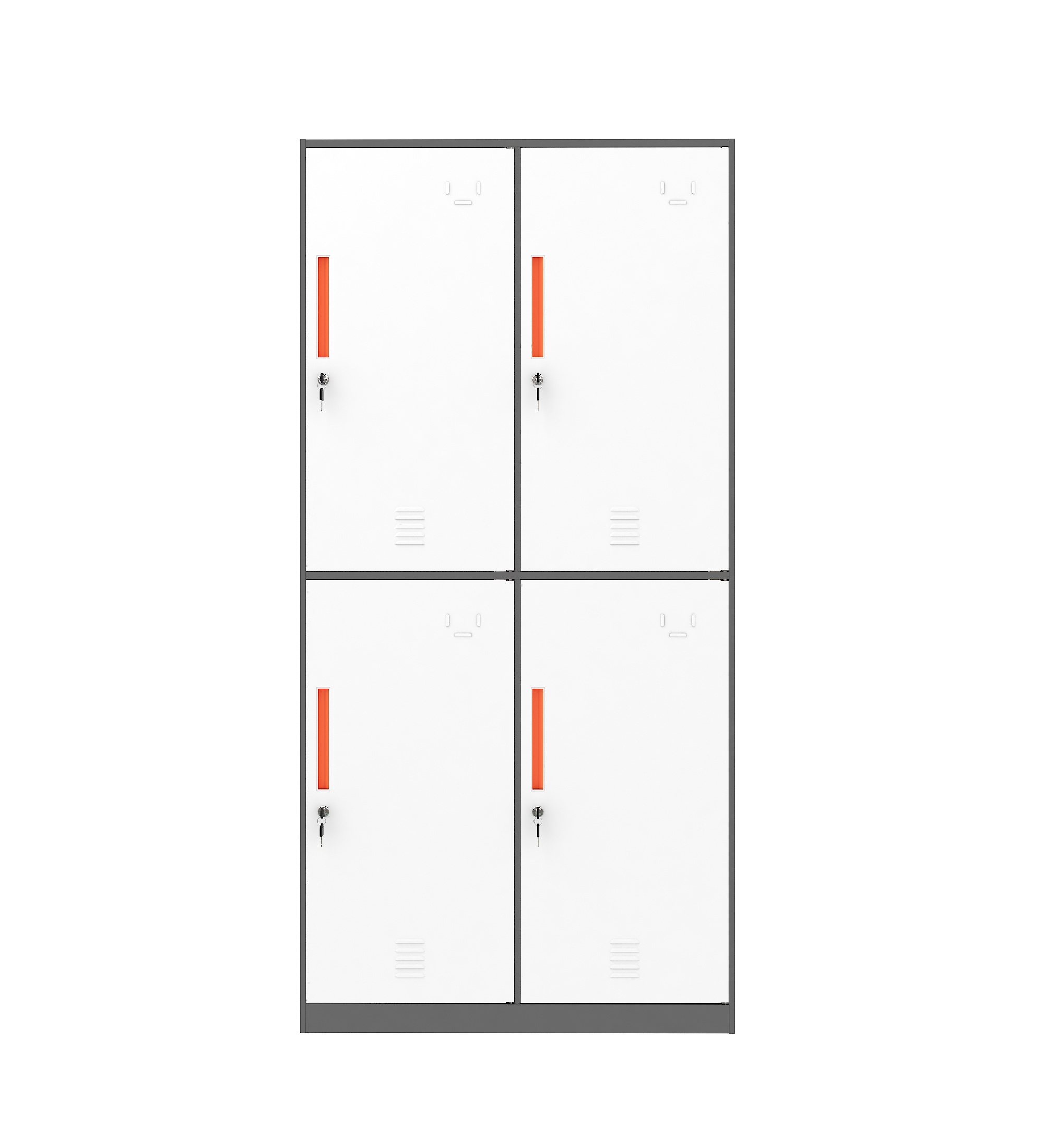 Metal Storage Cabinet Large Steel Utility Locker Garage Locker Locking Steel Storage Cabinet with 4 Doors