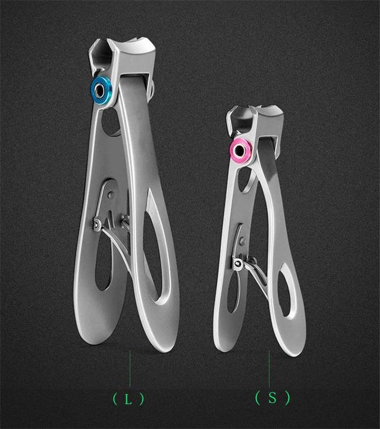 RLT wholesale cheap professional sharp luxury new wide jaw logo straight edge omuda stainless steel nail cutter clipper