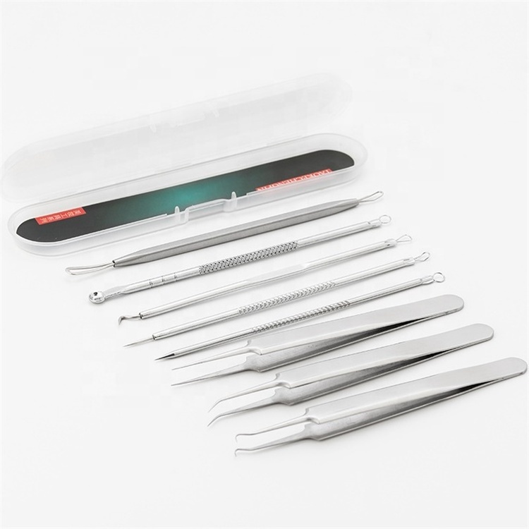 RLT 8pcs metal professional oem best pimples pimple acne extractor bestope blackhead remover tool