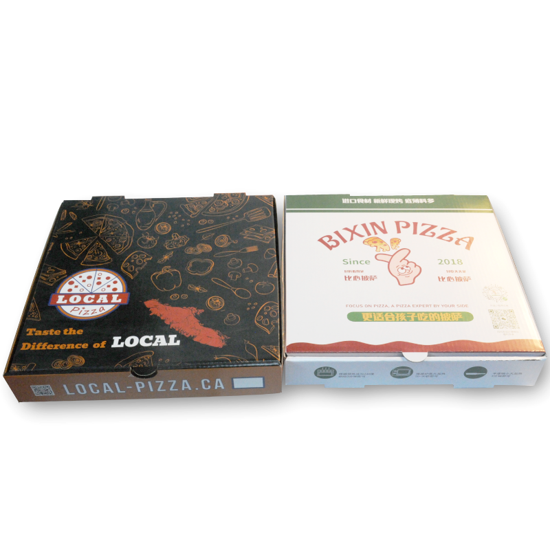 Wholesale Custom Logo Eco Frineldy Kraft Paper Food Packaging Cheap Pizza Box