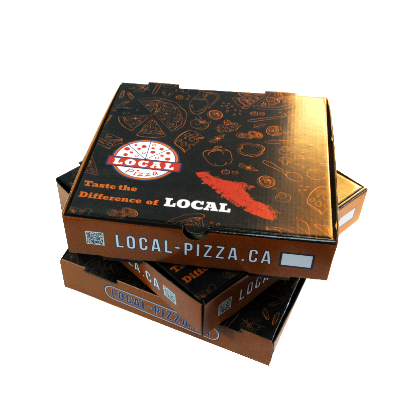 Wholesale Custom Logo Eco Frineldy Kraft Paper Food Packaging Cheap Pizza Box