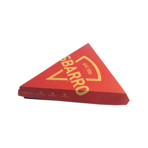 High Quality Disposable packaging individual single triangle slices pizza box