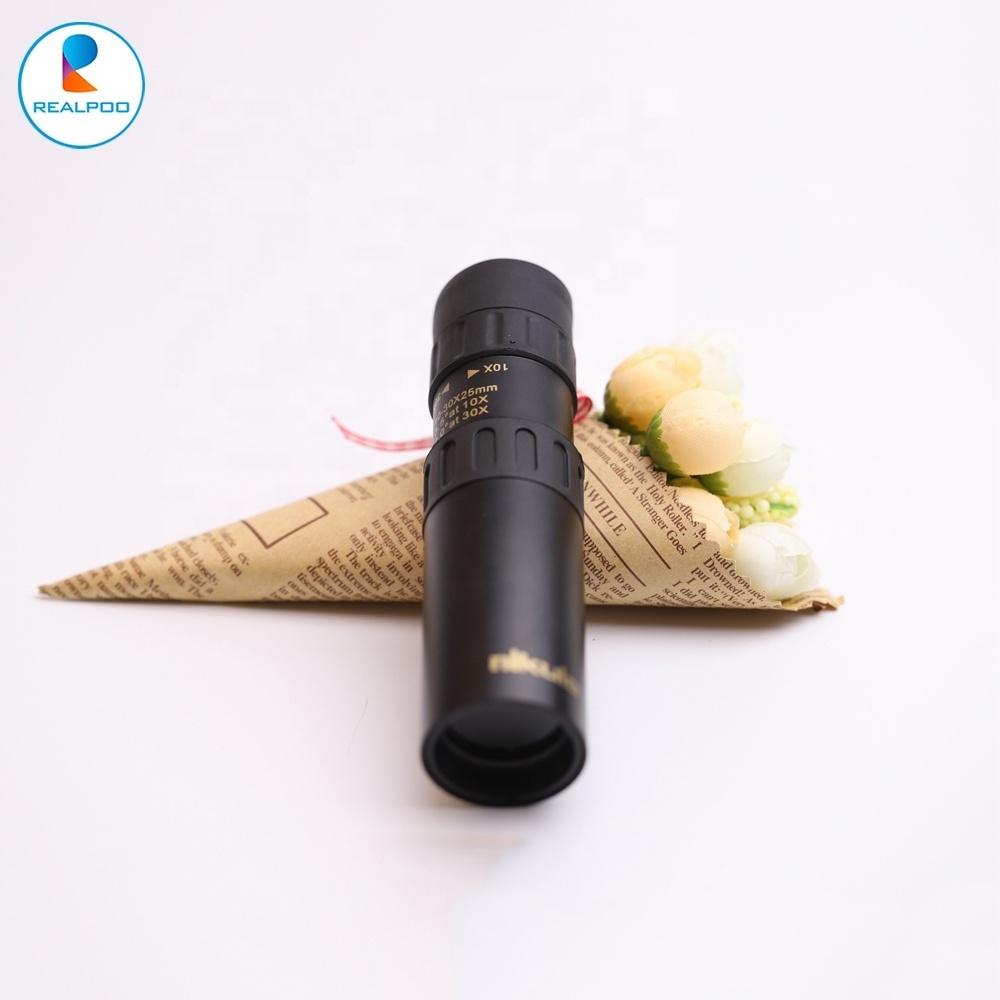 10-30*25 HD Zoom Focusing Telescope Portable Optical High-Definition Glasses Monocular Spotting Scope