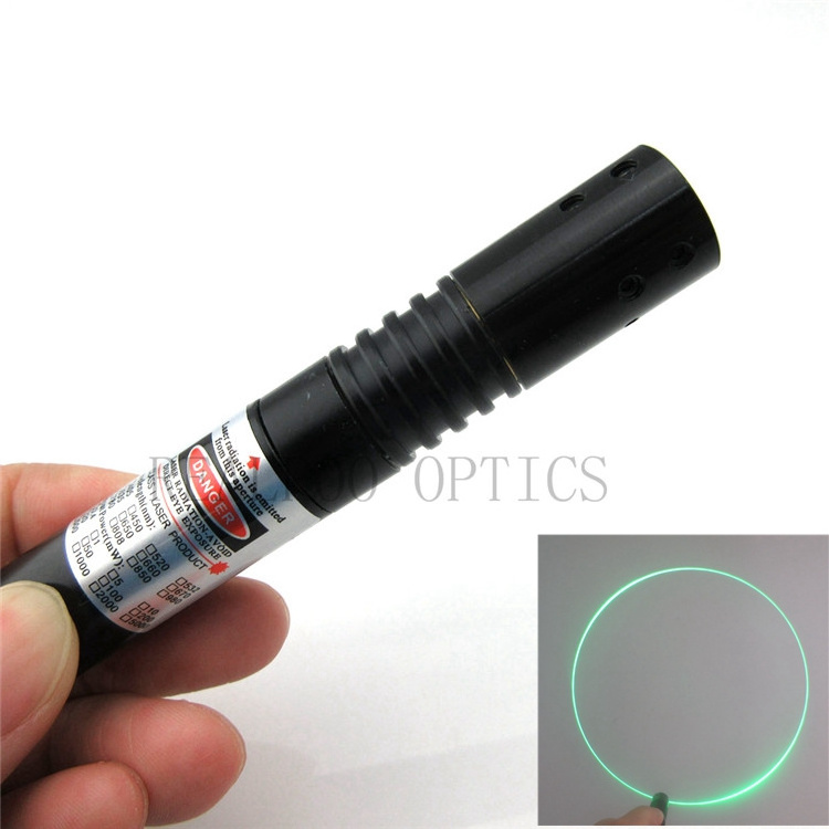 High stability 520nm 50mw circle line laser module , green line laser module