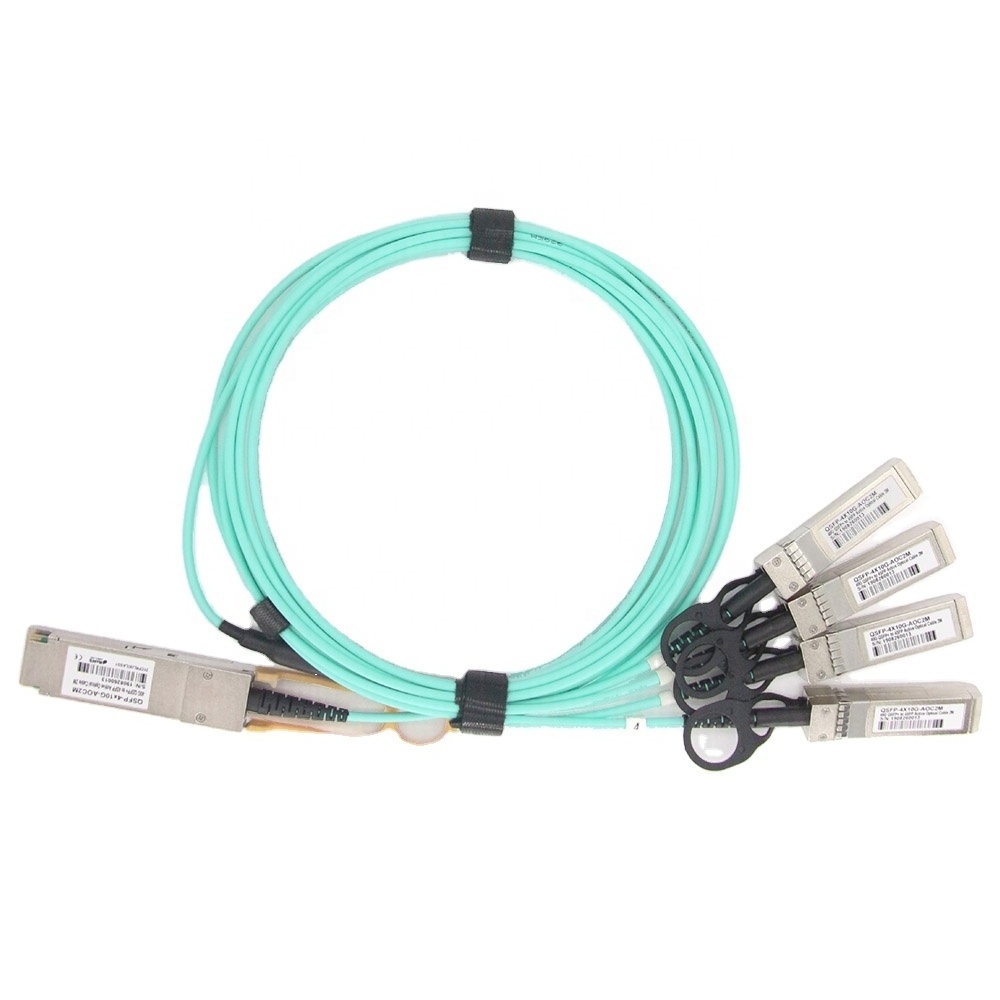 AOC 5M 40G to 4*10G cable QSFP+ Active Optical Cable Compatible with HP/TP-Link/Juniper/Arista QSFP-4X10G-AOC5M