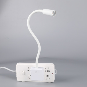 Modern 4W Remote Led Plug In Lamp Night Light Flexible Gooseneck Wall Lamp Lights For Home Decor