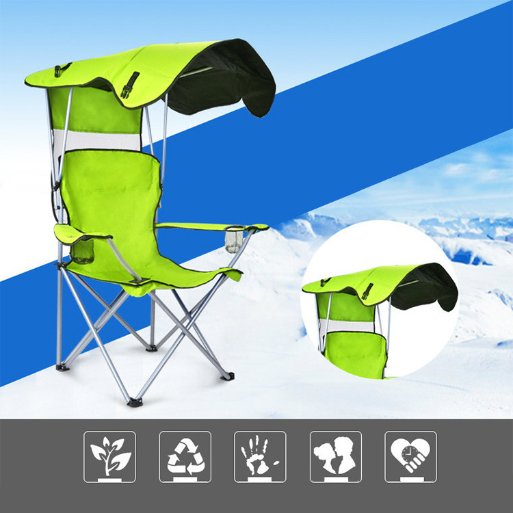 High quality Lightweight party event fishing adjustable foldable beach chair with umbrella