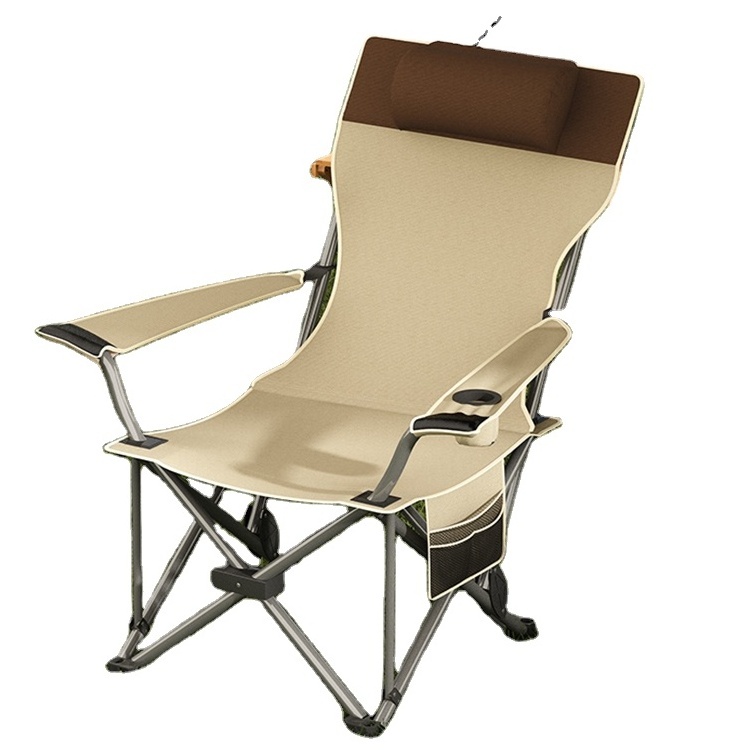 High quantity  Beach Folding Chair with Convenient Cup Holder Personalized Wholesale Folding Chair