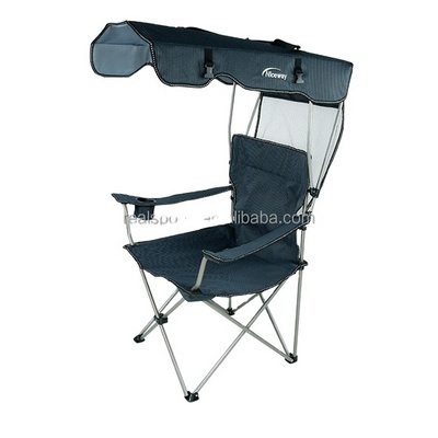 Canopy folding camping chair portable beach chair with sunshade / outdoor lounge chair with canopy