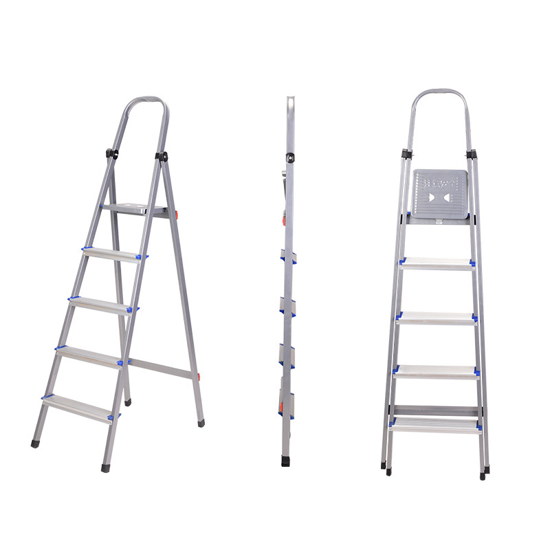 NEW compact 5 step folding steel ladders on sale