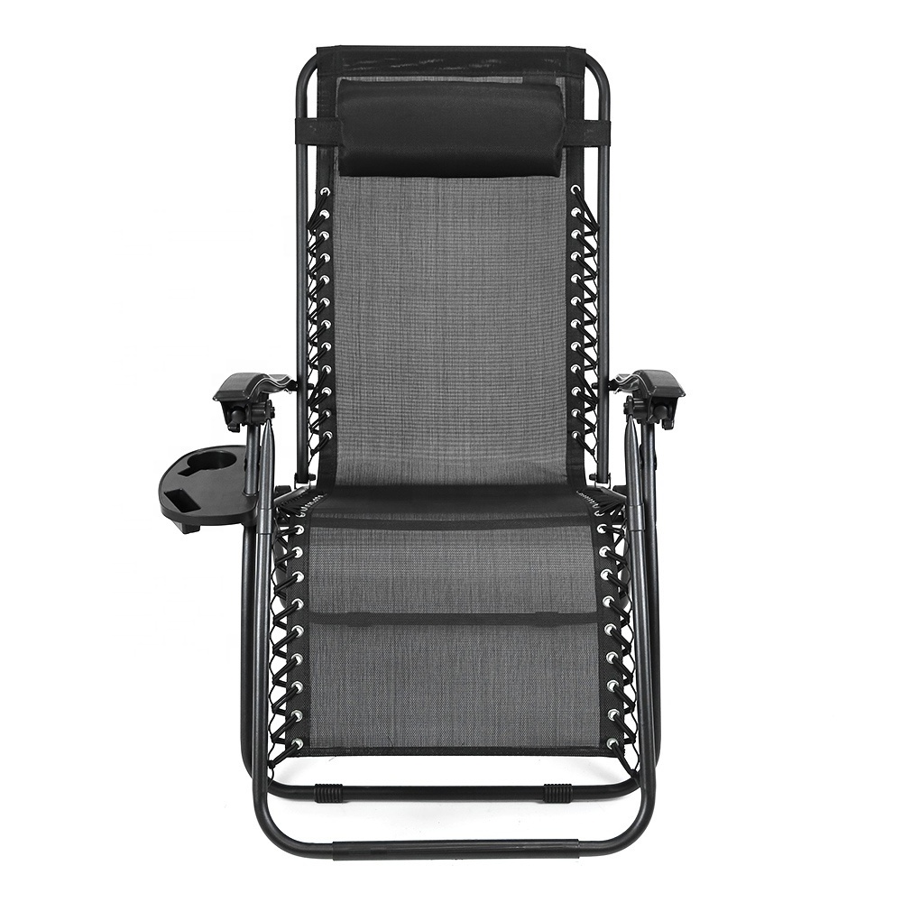 Summer hot sale cool soft durable lightweight zero gravity chair metal steel frame folding beach chair