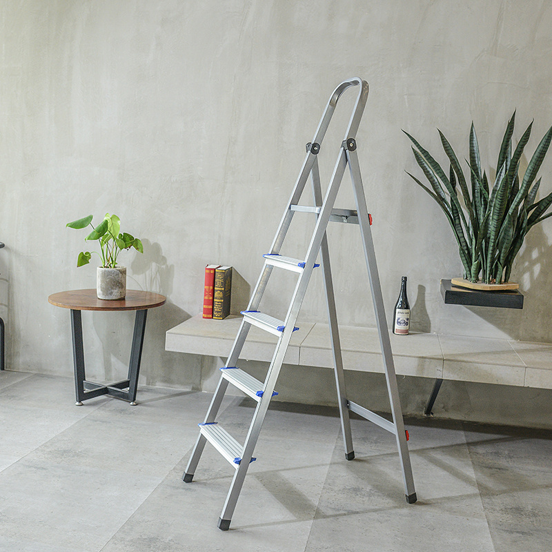 NEW compact 5 step folding steel ladders on sale