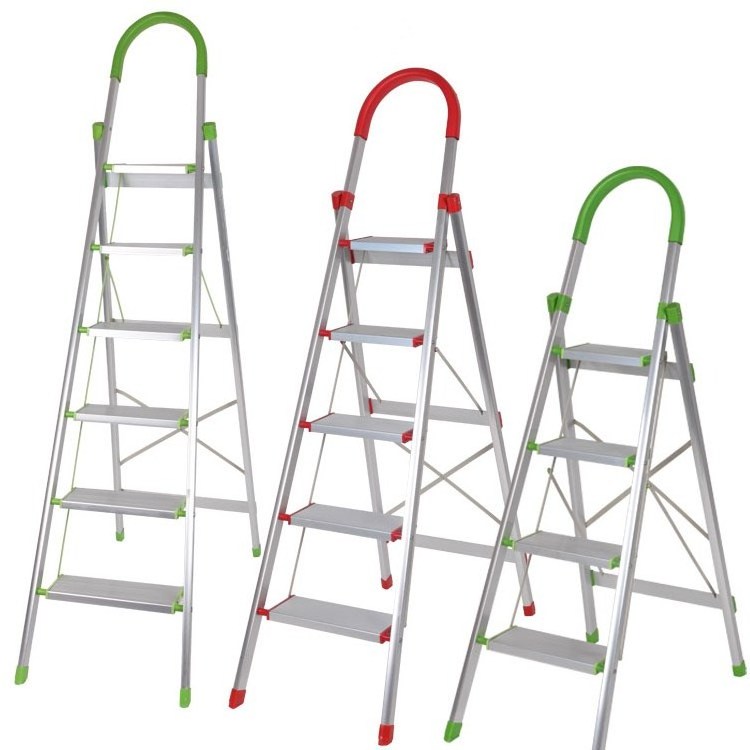 Folding Ladder Four /Five Steps Aluminum Ladder Home Use Durable Folding Ladder