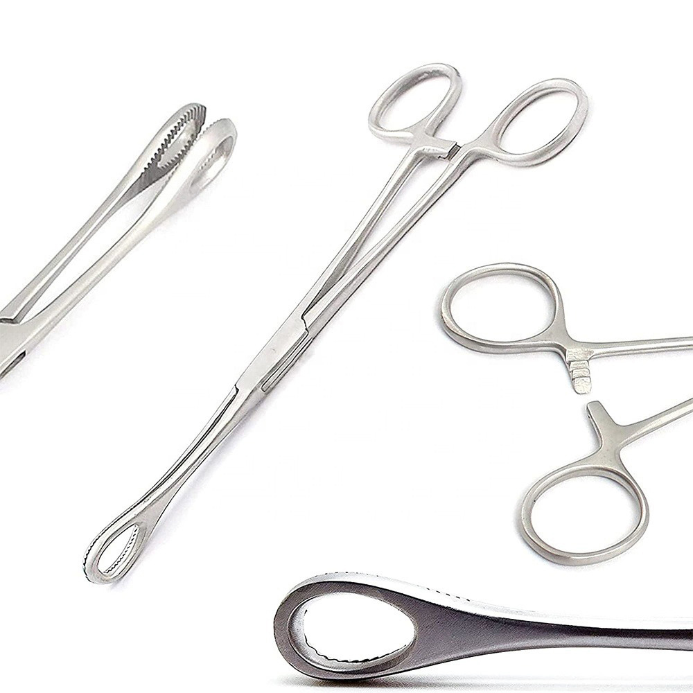 Wholesale Cheap Price Mini Forester Sponge Forceps Slotted Body Piercing Tools Piercing Forceps High Quality