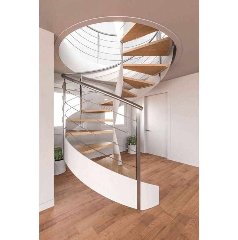 Staircase/Exterior Galvanized Metal Escalier/Carbon Steel Landing Spiral Stairs Winding Stair Indoor