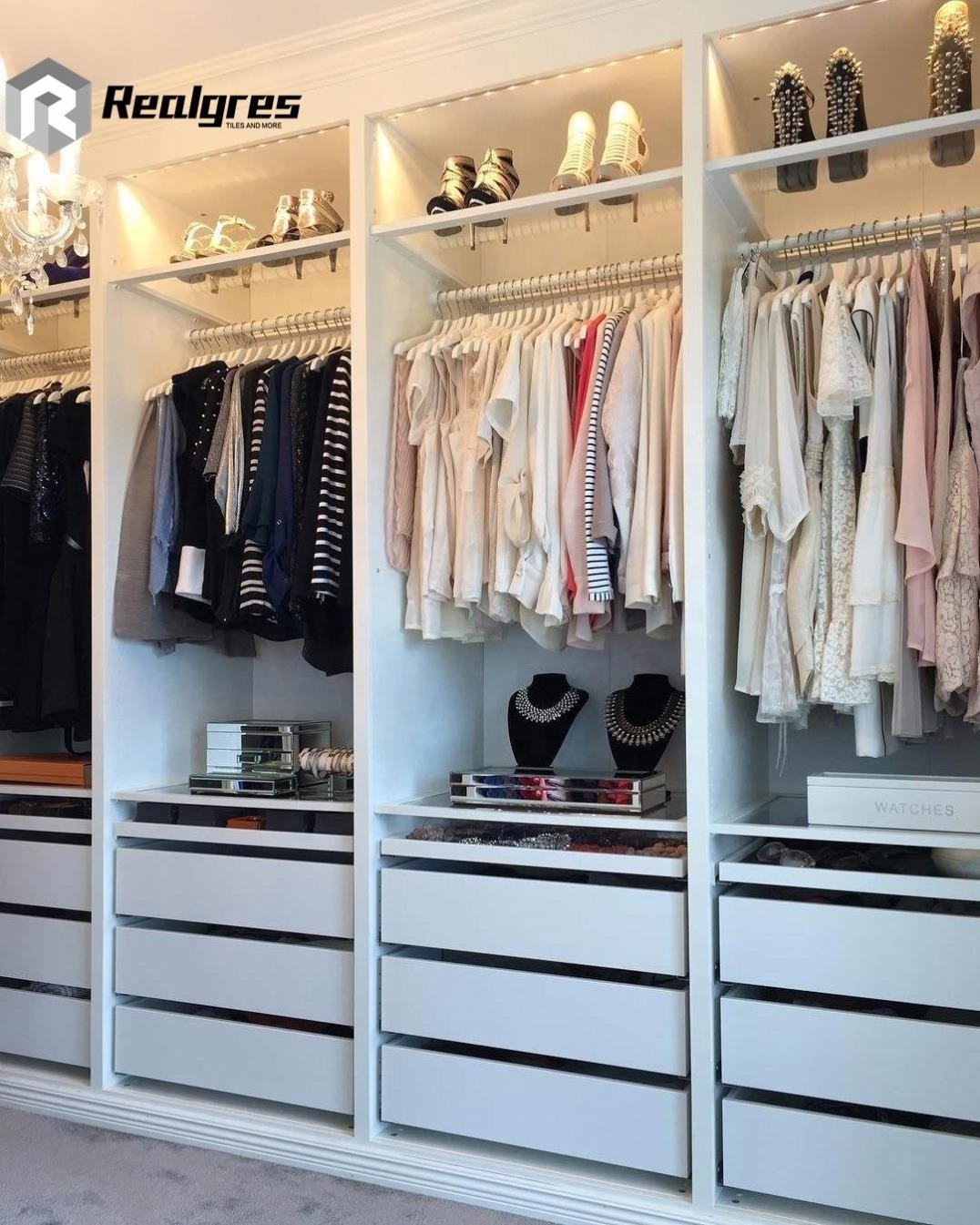 Wholesale Wardrobes Set Bedroom Aluminum Wardrobe Small Walk In Closet Clothing Hunger Custom Bedroom Walk-In Closets