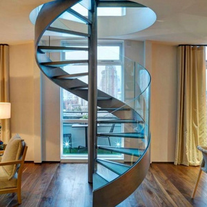 Staircase/Exterior Galvanized Metal Escalier/Carbon Steel Landing Spiral Stairs Winding Stair Indoor