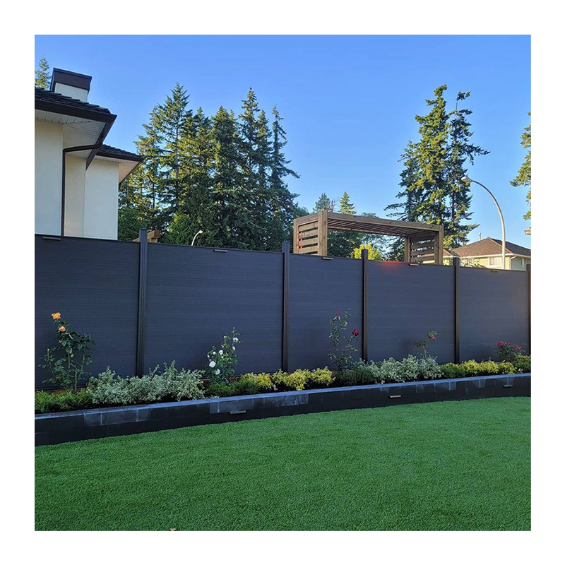 Materials Outdoor Garden Wooden Panels Wpc Fencing Rail Composite Fence