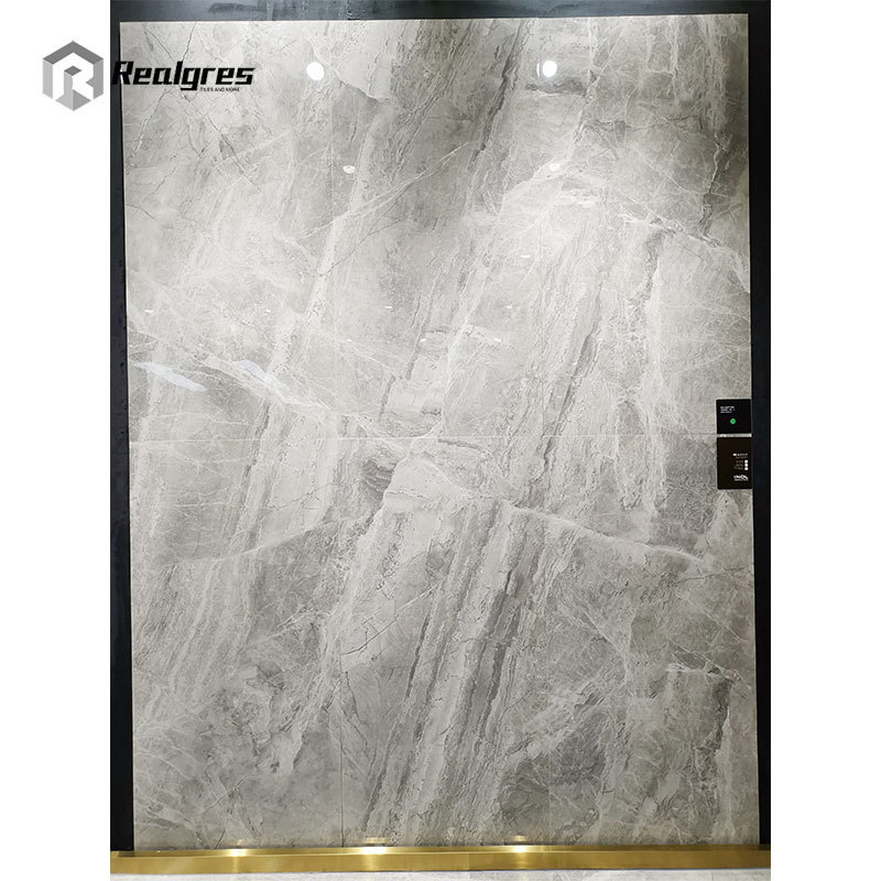 Large tile light gray big tile like marble ceramic floor tile panel