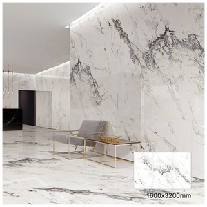 1200x2400 Matt Glazed Large Format 8.5mm Thick White Marble Glazed Porcelain Bathroom Wall Tile