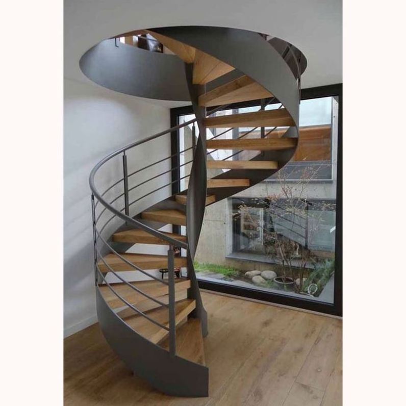 Staircase/Exterior Galvanized Metal Escalier/Carbon Steel Landing Spiral Stairs Winding Stair Indoor