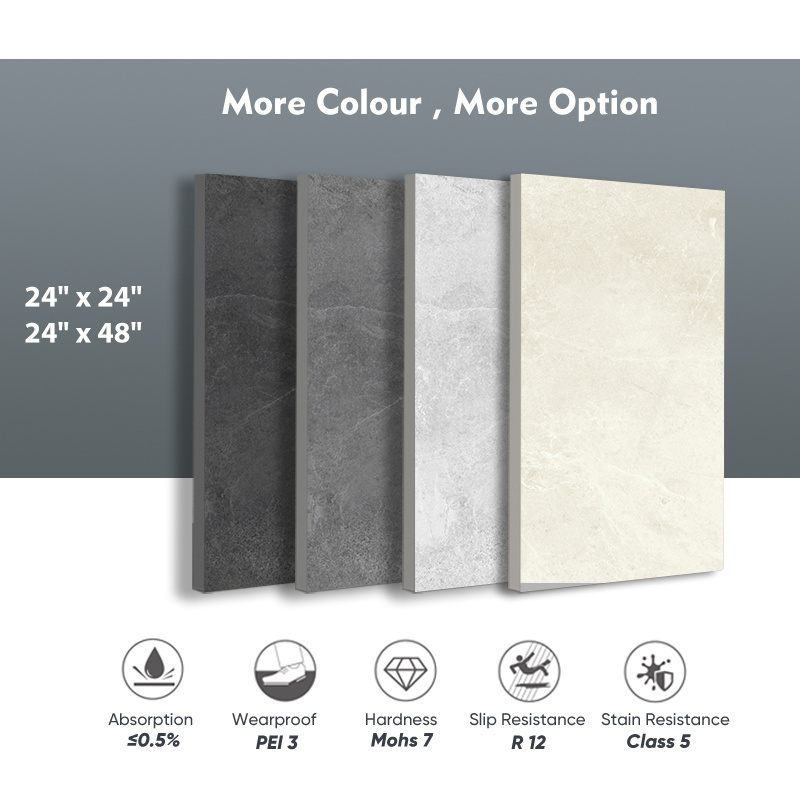 2cm Matt Outdoor Exterior Flooring Tile Rock Surface R11 Outdoor Porcelain Wall Tile for Balcony Garage