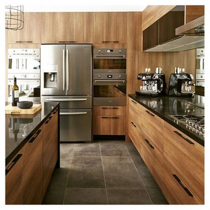 Realgres Red Cherry Kitchen Cabinet Styles Solid Wood Kitchen Cabinet Custom Kitchen Cabinets