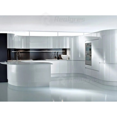 Realgres custom 18 years customers high gloss kitchen cabinets alacena lacquer kitchens cabinets modern Kitchen Cabinet