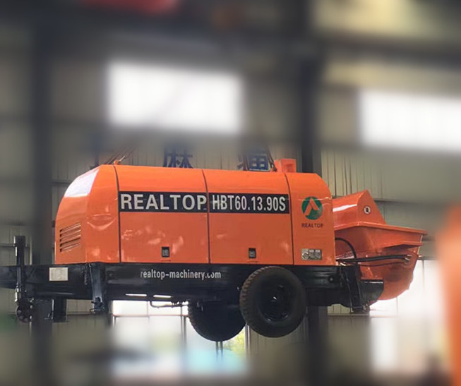 Electric HBT40,60,80S manufacturer electric portable trailer concrete pump machines for sale