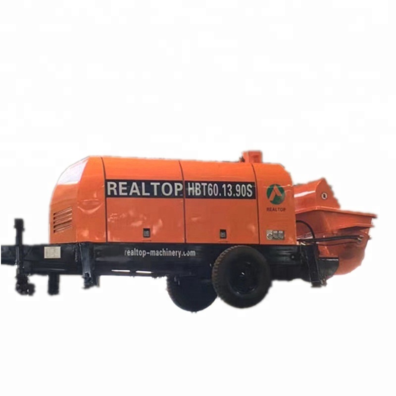 Electric HBT40,60,80S manufacturer electric portable trailer concrete pump machines for sale