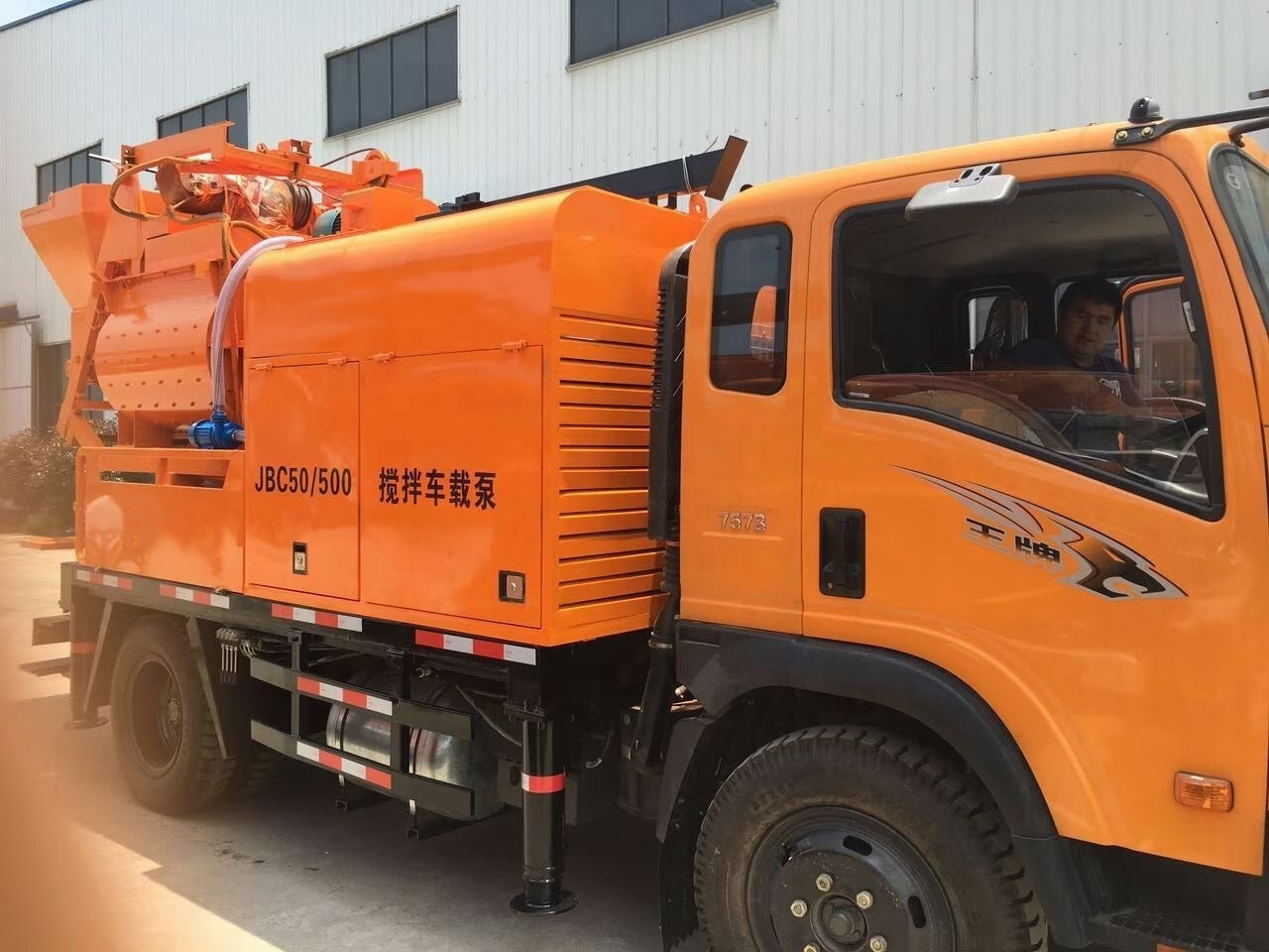 Jbc50/500 Truck Mounted Concrete Mixing Pump Concrete mixer Pump