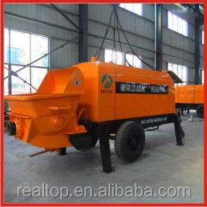 Electric HBT40,60,80S manufacturer electric portable trailer concrete pump machines for sale