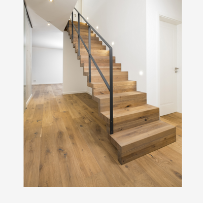 Modern Wooden Folding Stairs Interior House Staircase Design