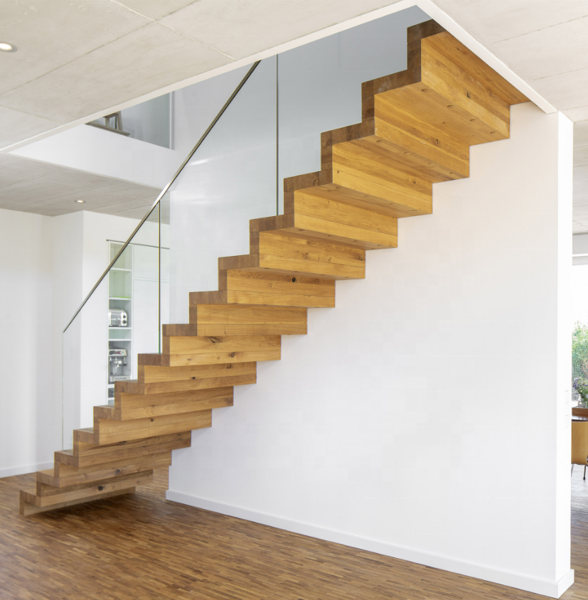 Modern Wooden Folding Stairs Interior House Staircase Design