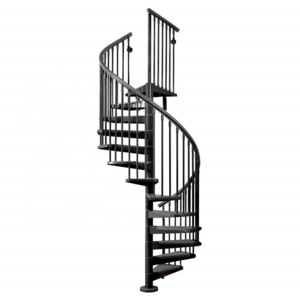 Real Villa Spiral Staircase Kit Prices Outdoor Indoor Stairs Black Color Wrought Iron Staircase Design