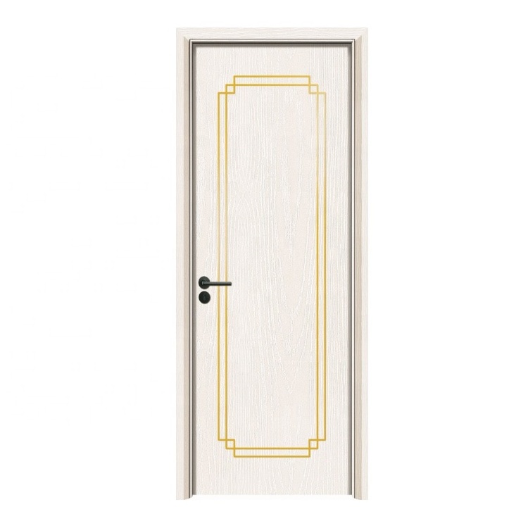 China Factory Porte En Bois Swing Restroom Outdoor Wpc Door