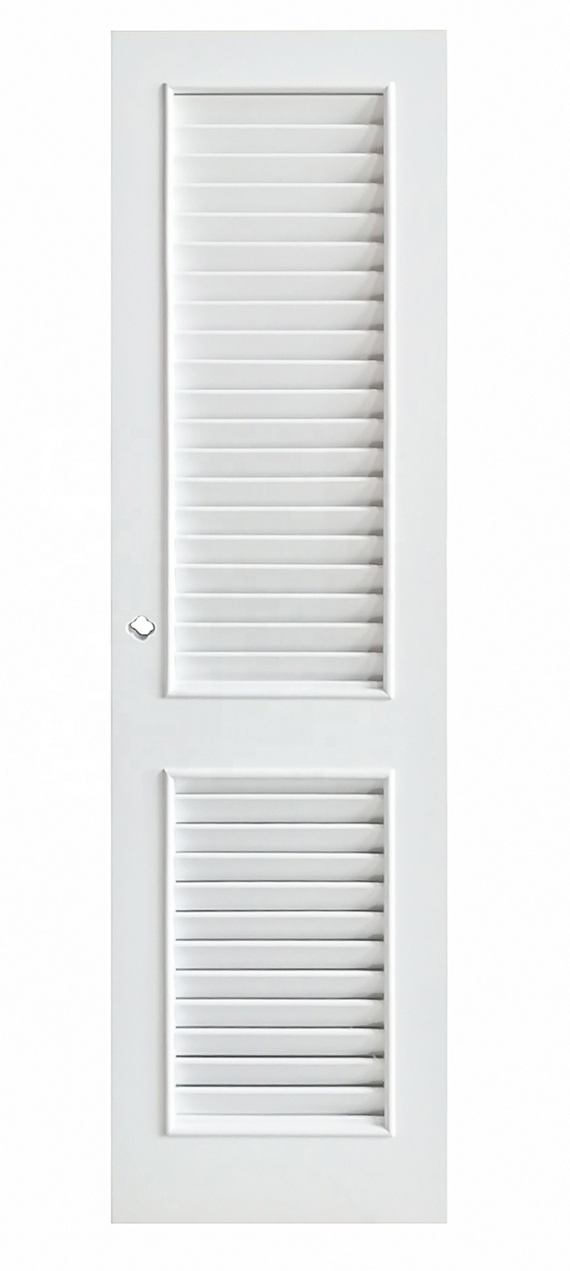 Safe  Folding Pvc Mdf Solid Wood Doors Pvc Interior Louver Door For Hotel