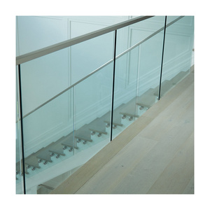 Hot Sale Balustrade Glass Guardrail Parapet Side Mount Deck Railing For Staircase