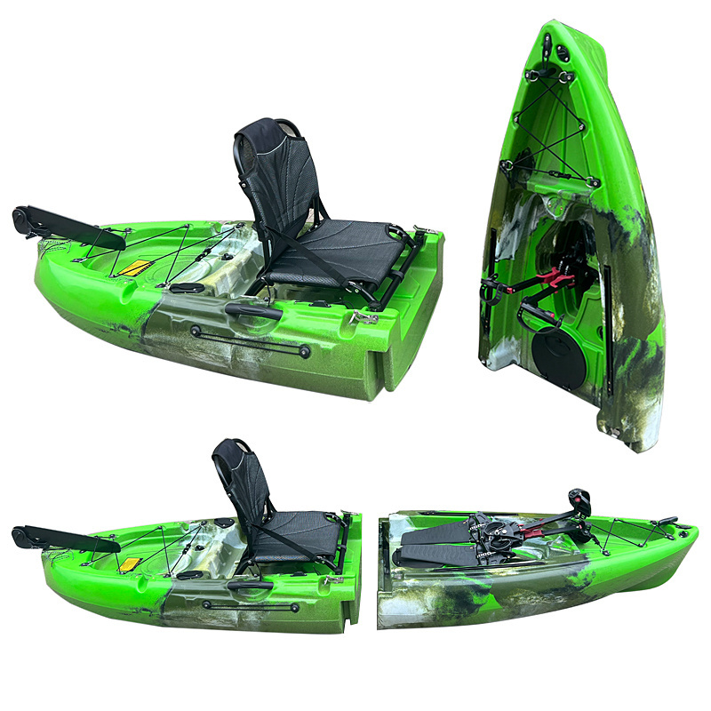 9ft single person Modular fishing Kayak two section Pedal Drive Kayak Easy to disassemble and splice