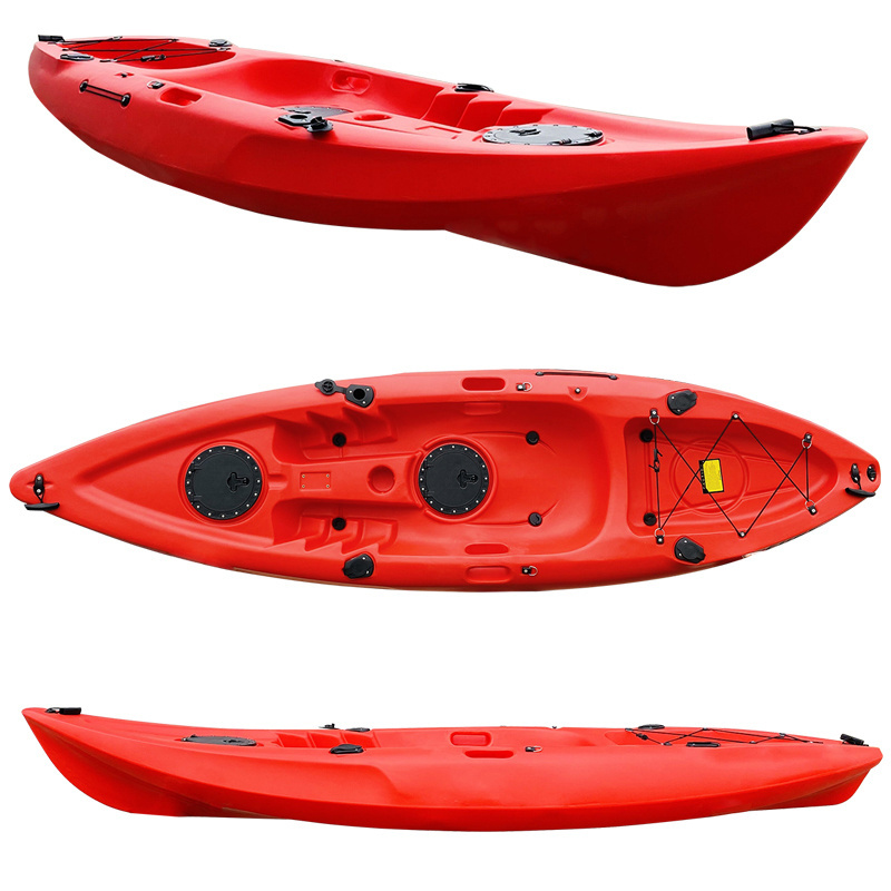 Cheap 9ft Single Person Fishing canoe Kayak Sit On Top Fishing Kayaks With Paddle and seat