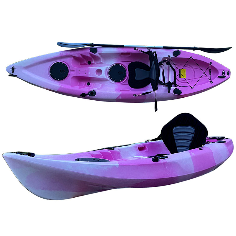 Lightweight Small Size Plastic Pedal Drive Ocean   Wave Water Kayak Boat for One person