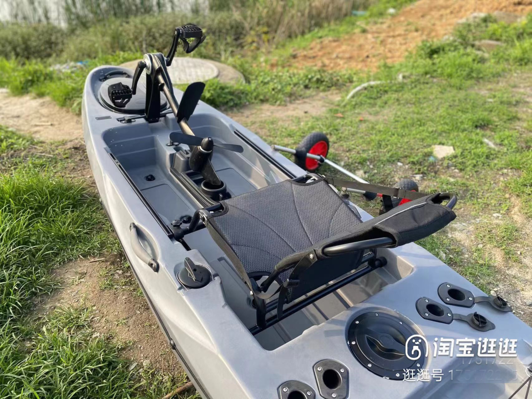 Electric trolling motor Kayak 10ft Single sea Fishing Pedal Kayak Fishing Kayak With Electric Motor