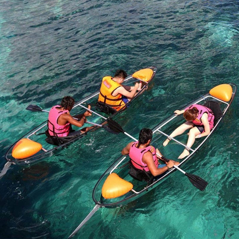 clear kayak transparent canoe clear crystal kayak see bottom canoe glass bottom rowing boat PC ship