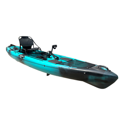 Custom Wholesale Price Fishing Travel Outdoor Sports Motor Electric Canoe Pedal Drive Fishing Kayak With Pedals